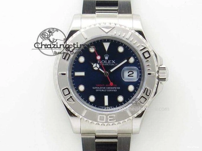 MiroTime 0423 Modern DateJust 41 SS Polished Bezel KING 1:1 Best Edition 904L Steel Blue Roman Dial on Oyster Bracelet VR 2212